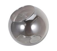 FOMIYES Replacement Double-Hole Glass Lampshade 42mm Large Diameter Smoke Gray Globe Cover for Table, Wall Pendant Light Fixtures