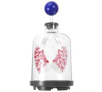 FOMIYES Respiratory Lung Model with Diaphragm Movement, Pulmonary Function Demonstration Teaching Aid, Blue Human Lung Model for Classroom Science Education and Medical Training