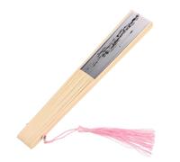 FOMIYES Retro Chinese Style Foldable Handheld Fan with Bamboo Leaf Pattern Portable Compact Dancing Fan for Women Sturdy and Lightweight Festival Accessory for Weddings and Events