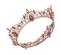 FOMIYES Retro Crown for Women Vintage Medieval Headdress for Wedding Proms Stage Performances Goth Hair Crown Jewelry