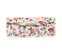 FOMIYES Retro Embroidered Floral Lipstick Box Mirror for Woman Portable Makeup Storage Case Lipstick Holder for Travel Use