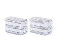 FOMIYES Reusable White Sponge Scouring Pads Easy to Wring Out Dishwashing Sponges 10pcs for Kitchen Cleaning for Countertop and Multi-Purpose Use