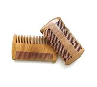FOMIYES Sandalwood Beard Comb 10cm Dual-Sided Wooden Comb for Hair and Beard Grooming Anti-Static Suitable for Men Vintage Design