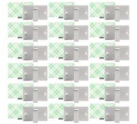 FOMIYES Self-Adhesive Metal Cable Holders 50Pcs 25X15Mm for Desk Appliances, Wire Clips for Office Cord Organization and Headphone Cord Fixator in Home Office