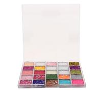 FOMIYES Sequin Eyeshadow Palette Colors Bright Glitter Shimmer for Girls Party Makeup Live Streaming Photography Vibrant Cosmetics