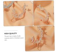 FOMIYES Shiny Rhinestone Crystal Ear Clip Earring for Simple Full-drilled Decorative Single Ear Pendant Creative Fashion Jewelry for Parties and Festivals