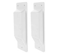 FOMIYES Shipping Container Air Vent Covers with Easy Installation 2pcs White Plastic and Versatile Application for Transportation Industry and Logistics