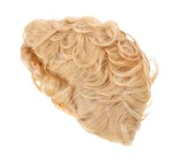 FOMIYES Short Curly Wig Women Real Human Hair Ladies Afro Wig Stylish Gradient Short Hairpiece Elegant Waves for Cosplay