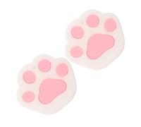 FOMIYES Silicone Cat Paw Key Covers 2pcs White Cute Animal Key Caps Tags for Students Men Women