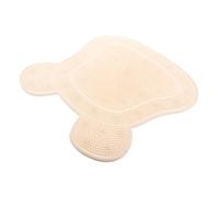 FOMIYES Silicone Foot Scrubber Massage Mat with Suction Cup for Shower Gentle Dead Skin Remover Multipurpose Foot and Back Cleaning Pad Beige Bathing Massage Mat for Daily Skin Care