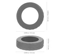 FOMIYES Silicone Luggage Wheel Covers Protector Set, 8pcs Large 50-63mm Suitcase Trolley Caster Sleeves Gray, Non-Slip Travel Accessories for Spinner Wheels