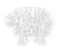 FOMIYES Silicone Sheep Mold for DIY Crafts, Small Sheep-Shaped Epoxy Casting Mold, Flexible Food-Grade Silicone, White Color, 1pcs Set for Home Decoration and Handmade Art