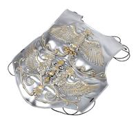 FOMIYES Silver Medieval Knight Breastplate Armor Lightweight Plastic Material with Realistic Design for Men and Women for Halloween Cosplay and Professional Performances
