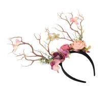 FOMIYES Simulation Flower Headband Branches for Decoration Artificial Stems and Leaves Look for Fairy Costumes Photo Props