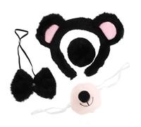 FOMIYES Soft Furry Bear Ears Headband for Adults Cute Animal Hairband with Plush Bear Ears Party Essential for Halloween Themed Events and Cosplay Accessories