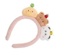 FOMIYES Soft Plush Cartoon Animal Headbands for Adults Comfortable Non-irritating Hairbands for Face Washing and Makeup Adorable Kawaii Bear Chicken Panda Designs for Spa Parties Halloween