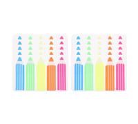 FOMIYES Soft Tone Color Pet Index Tabs Sticky Page Marker Labels for Students, 10 Packs 1000 Sheets (5 Colors, 20 Sheets Each), Colorful Pen-Shaped Page Marking Stickers for Book