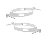 FOMIYES Solar Lighting Mounting Bracket Kit with 4 Installation Hoops and Screws for Lamp Post or Street Light Pole Setup Suitable for Outdoor Garden and Street Use