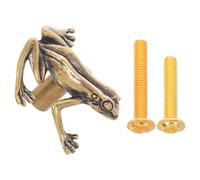 FOMIYES Solid Brass Frog Drawer Pull Handles - Vintage Animal-Shaped Cabinet Knobs for ’ Furniture, Nursery, Wardrobe and Bedroom Cupboard Hardware