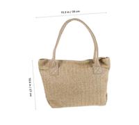 FOMIYES Solid Color Straw Handbag Clutch with Top Handle Large Capacity Woven Tote Bag for Women Lightweight Durable Vintage Purse for Wedding Beach and Evening Parties