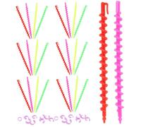 FOMIYES Spiral Perm Rods Hair Curlers 26pcs Small Solid 15cm Hair Rollers Curling Tools for Home Perm Styling