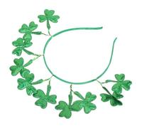 FOMIYES St Patrick Shamrock Headband Green Hair Accessory for Festival Parties Nightclubs Dances Irish Culture Celebration Hairband