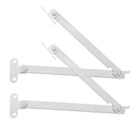 FOMIYES Stainless Steel Folding Door Hinge Display Rack Hinge Easy Installation Sturdy Pull Down Lid Support for Home Office Exhibition Use 2Pcs