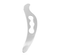 FOMIYES Stainless Steel Gua Sha Tool for Face and Muscle Scraping Portable Compact Scraper for Deep Tissue Massage Anti-aging Wrinkle Reduction Relaxation Tool for Skin Health