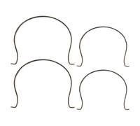 FOMIYES Stainless Steel Metal Handle Replacement for Ceramic Pottery Tea Pots and Kettles, Practical and Convenient 4pcs Kung Fu Teapot Handle Accessory for Teamaking in Kitchen
