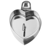 FOMIYES Stainless Steel Rice Ball Casting Mold Set with Heart-Shaped Press and Base Plate, DIY Sushi Mold and Rice Shaper for Bento and Kitchen Food Preparation