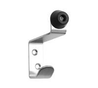 FOMIYES Stainless Steel Silent Rubber Door Stopper with Hook, Anti-Collision Windproof Door Holder for Home and Office Furniture Protection