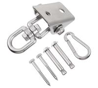 FOMIYES Stainless Steel Suspension Hook Set for Swing Hanging Kit with Fixing Plate, Heavy Duty Swing Fixing Hook with Expansion Screws, Suitable for Hammock and Outdoor Use