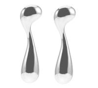 FOMIYES Stainless Steel Water Drop Earrings Small Dangle Studs Korean Style Ear Decor Jewelry Minimalist Polished Finish Comfortable Lightweight for Everyday and Special Occasions