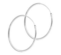 FOMIYES Sterling Silver Large Hoop Earrings Lightweight Comfortable Stylish Circular Hoops for Women Ladies All Seasons Vintage Charm Jewelry Gift