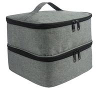 FOMIYES Storage Box for Makeup and Sewing Accessories Portable Lightweight Design for Travel and Home Organization Large Capacity Zipper Closure