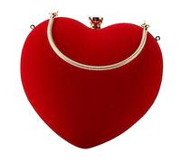 FOMIYES Stylish Heart Shape Clutch Bag for Women Elegant Purse with Capacity Portable Handbag for Parties and Events Durable Design Without Chain