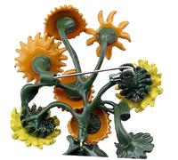 FOMIYES Sunflower Brooch for Women Delicate Alloy Flower Pin Lightweight Durable Clothes Decoration for Jackets Sweaters Coats Dresses Conference Festival Accessories