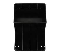 FOMIYES Tea Bag Sugar Bag Organizer Box with Compartments, Black Coffee Station Condiment Storage Rack for Countertop, Coffee Bar and Tea Sugar Holder