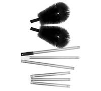 FOMIYES Telescopic Gutter Cleaning Brush with Extendable Ergonomic Handle, Plastic and Stainless Steel Construction, Suitable for Villas and Office Buildings, Multi-angle Gutter Cleaning