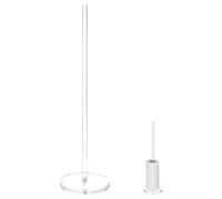 FOMIYES Toilet Paper Stand Holder Acrylic Freestanding Roll Paper Rack for Bathroom and Bar Storage Unit Spare Roll Holder