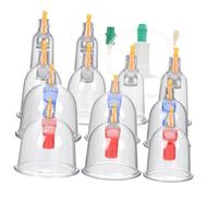 FOMIYES Transparent Vacuum Cupping Kit Home Therapy Lightweight Body Care Tool for Massage and Dry Cupping with Smooth Edges for Safe Skin Use