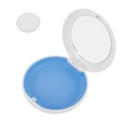 FOMIYES Travel Aligner Retainer Case Mirror, Frosted White Dustproof Brace Holder Box, Portable Storage for Braces and False Teeth, Small Organizer for Night Use