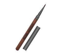 FOMIYES Triangular Sandalwood Nail Art Pen Cap Fine Nail Pen and Embossing Diy Manicure Tool for Salon and Home Use