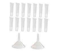 FOMIYES Tube Set 40pcs Empty Makeup Containers with Medium Funnels Reusable Travel Tubes Odor-Free Waterproof and Durable Ideal for Homemade Lipstick