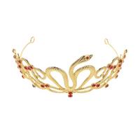 FOMIYES Two-tone Snake Crown Medusa Headband Birthday Queen Tiara Wedding Crown Rhinestone Princess Bride Costume Accessories for Women