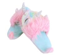 FOMIYES Unicorn Cartoon Winter Warm Slippers for Women Soft Cotton Plush Indoor Footwear Non-skid Cozy House Shoes Suitable for Autumn and Cold Seasons