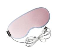 FOMIYES Usb Steam Eye Mask Hot Compress Eye Cover Pink Relieving Insomnia Comfortable Sleep Blindfold for Travel and Home Use