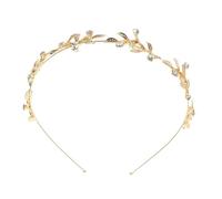 FOMIYES Vintage Alloy Leaf Rhinestone Tiara Headband for Women Bridal Crown Hair Accessory Elegant Wedding Party Headpiece with Dazzling Metal Leaves Suitable for Proms and Formal Events