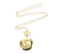 FOMIYES Vintage Flip Cover Pocket Watch with Chinese Zodiac Design Large Dial for Men Women Students and Seniors Elegant with Chain Unique Fortune Symbol Accessory for Graduation Father
