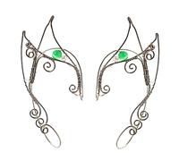 FOMIYES Vintage Non Piercing Ear for Women Handmade Elf Ear Clip Earrings Curvy Fashion Jewelry Accessory for Halloween Weddings Parties Unique Gift